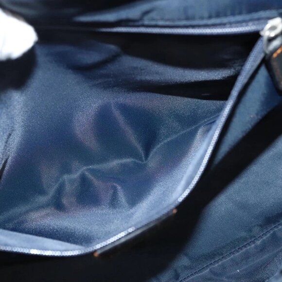 Christian Dior Trotter Canvas Hand Bag Navy Silver Auth sw686 - Picture 13 of 16